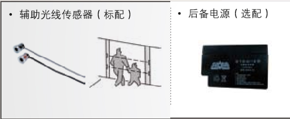 附加功能（備用電源、輔助光線傳感器）